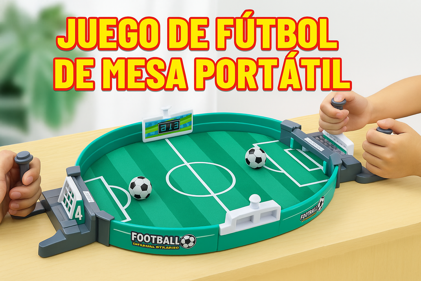 Juego de Fútbol de Mesa para 2 Jugadores